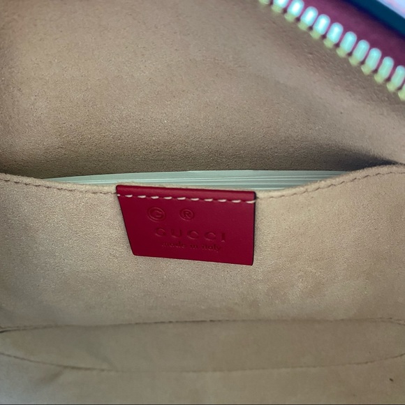 100% Authentic Gucci Blooms GG Supreme Mini Chain Crossbody Bag - Picture 11 of 15